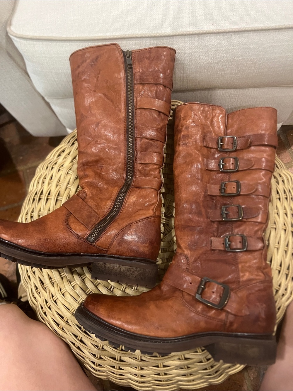 Frye Women's Valerie Shearling Sherpa Harness Boots - Picture 7 of 16